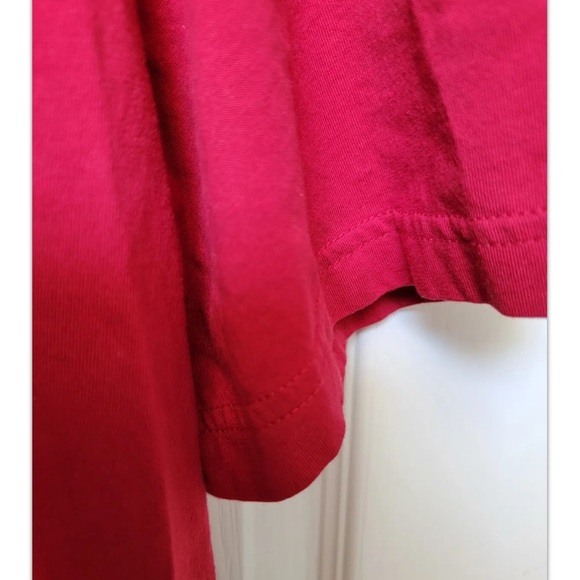 Apple Inc Red Logo Employee T-Shirt Large - Picture 4 of 5